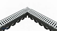 RELN Storm Drain 10 ft. Channel complete with Galvanized Grate Accessory 003018