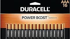 Duracell Coppertop AAA Batteries with Power Boost Ingredients, 16 Count Pack Triple A Battery with Long-lasting Power, Alkaline AAA Battery for Household and Office Devices