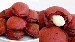 Red Velvet-Stuffed Mini Pancakes (Ebelskivers) | RECIPE
