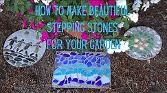 HOW TO MAKE - CONCRETE STEPPING STONES - full tutorial