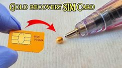 Gold recovery from SIM Card cell phones 📱Sim cards recycling gold📱