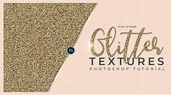 GLITTER PHOTOSHOP TUTORIAL (((Basic Glitter Texture)))
