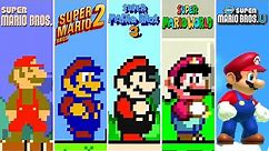Evolution of 2D Super Mario Bros (1983-2020)
