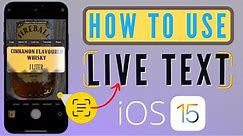 How to Use iOS 15 Live Text Mode on iPhone & iPad! Copy, Extract, Scan Text from Image