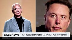 Jeff Bezos overtakes Elon Musk as richest person on Earth