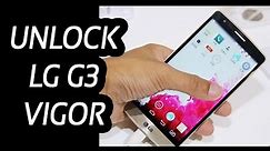 How To Unlock an AT&T LG G3 Vigor (D725) by Unlock Code.