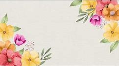 Free Spring Floral Corner Background Video Loop | Copyright Free Motion Graphic | Flower background