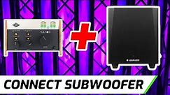 Connect Your Subwoofer (And Speakers) To An Audio Interface (RCA, 1/4", or XLR)