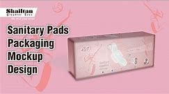 How to Make a Sanitary pads Packaging Design Mockup | Photoshop me Sanitary pad Ka packaging Mockup