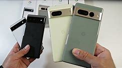 Pixel 7 Pro vs Pixel 7 vs Pixel 6 vs Pixel 6a | Detailed Comparison, Camera Test, Gaming, Battery +