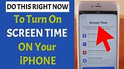 How to Turn on Screen Time on iPhone