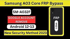 Samsung A03 Core FRP Bypass One Click || G-unlock tools 2023