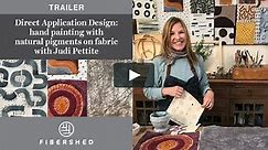 Direct Application Design: hand painting with natural pigments on fabric with Judi Pettite
