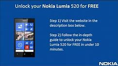 How To Unlock Nokia Lumia 520 For FREE