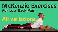 BEST McKenzie Low Back Exercises for Herniated Disc, Bulge & Sciatica - for Lower Back & Leg Pain!