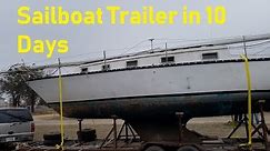 How to build a Sailboat Trailer In 10 Days Ep2