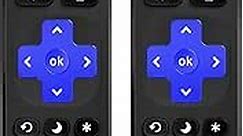 2PACK Replacement Remote Control for All Roku TV 2-in-1, Universal Remote for TCL TV Hisense TV ONN TV Hitachi TV Element Westinghouse Philips JVC TVs, 8 Shortcut Keys [NOT for Stick/Box]