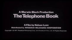 THE TELEPHONE BOOK - (1971) Trailer