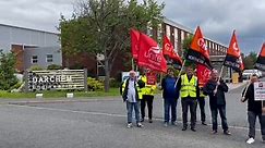 Darchem workers out on strike at Stillington