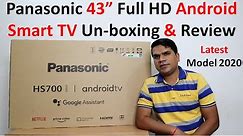 Panasonic 43 inch Smart TV unboxing and Review [TH-43HS700DX] ,Best 43 inch android TV|