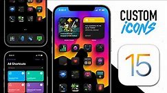 How To Make Custom Icons On iOS 15 - No Banners / No Notifications