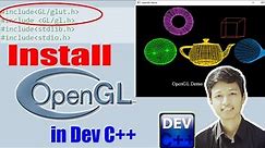 How to Install OpenGL in Dev C++ and its libraries freeglut | by Milan Sigh