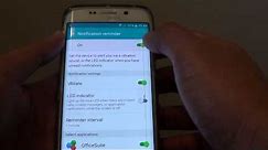 Samsung Galaxy S6 Edge: How to Turn Repeat Notification Alert On / Off