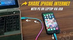 How to Share iPhone Internet Connection with PC or Leptop via USB Cable
