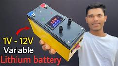 12Volt बैटरी घर पर बनायें | How To Make 12V Lithium ion Battery with Voltage - Amp Controller