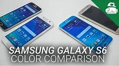 Samsung Galaxy S6 Color Comparison