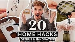20 GENIUS Home Hacks That CHANGED MY LIFE 🏠 DIY Hacks to Save Time + Money!