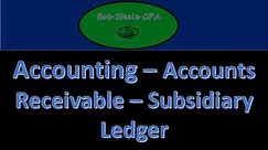 700.10 Accounts Receivable Subsidiary Ledger-Accounting instructions