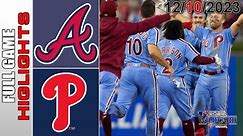 Philadelphia vs Atlanta Braves ALDS FULL GAME HIGHLIGHTS Play Offs Oct 12, 2023|MLB Highlights 2023