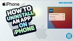 How to Uninstall an App on iPhone | Remove Apps Tutorial