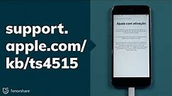 Erro support.apple.com/kb/TS4515 no iOS 14, Como Resolver