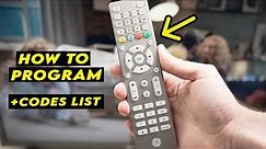 How to Program Your GE Universal Remote Control + CODES LIST