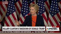 Morning Joe - Hillary Clinton attacks Donald J. Trump in a...