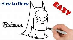 How to Draw Batman Easy Step by Step Drawing