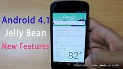 Android 4.1 Jelly Bean update & New features