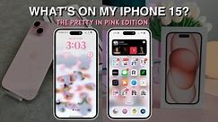 Whats On My IPHONE 15: Pretty In Pink MINIMALIST EDITION
