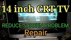 14 inch CRT TV REDUCE SCREEN PROBLEM REPAIR