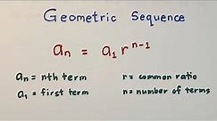 Geometric Sequence: Nth Term and Common Ratio of Geometric Sequence