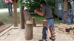Chainsaw Carving A Morel Mushroom!
