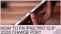 how to replace iPad Pro 12.9 gen 4 charging port without damaging the screen