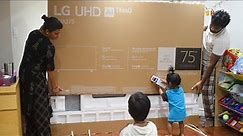 LG UHD 75" Unboxing & Demo | AI ThinQ | 4K HDR A5 Gen5 Smart TV | 75UQ7590PUB | New For 2022 | HD