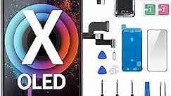[OLED] for iPhone X Screen Replacement with Front Speaker Proximity Sensor 5.8" OLED for iPhone 10 3D Touch Display Digitizer Full Assembly Fix Tool Repair Kit Front Glass A1865 A1901 A1902