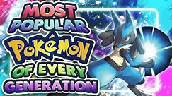 The Most Popular Pokemon of Every Generation