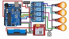 Arduino SIM800L Relay Control with SMS | SIM800L Register Phone Number by SMS