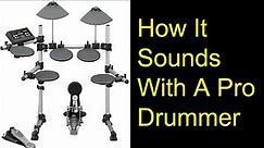 Pro Drummer on Yamaha DTX500 Electric Drum Set
