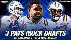 3 Patriots Mock Drafts w/ Fitzy & Mike Kadlick | Pats Interference - video Dailymotion